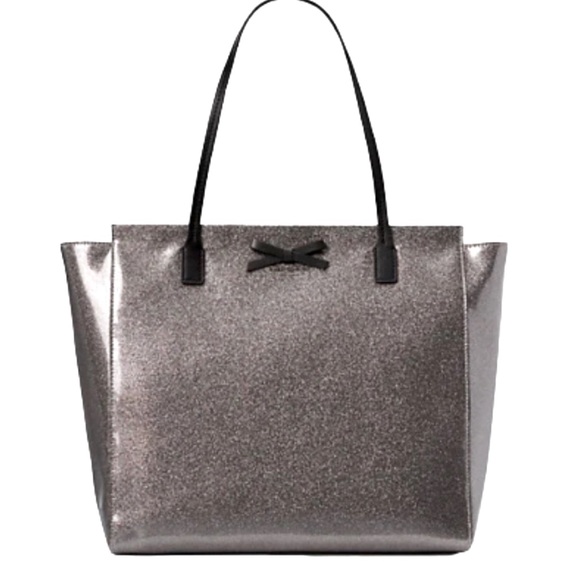 kate spade Handbags - EUC Retail $398 Kate Spade NY Mavis Street Glitter Taden Tote Bag in Anthracite